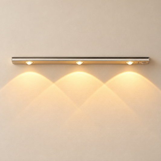 Luma rechargeable motion sensor light, 40 cm, silver aluminium