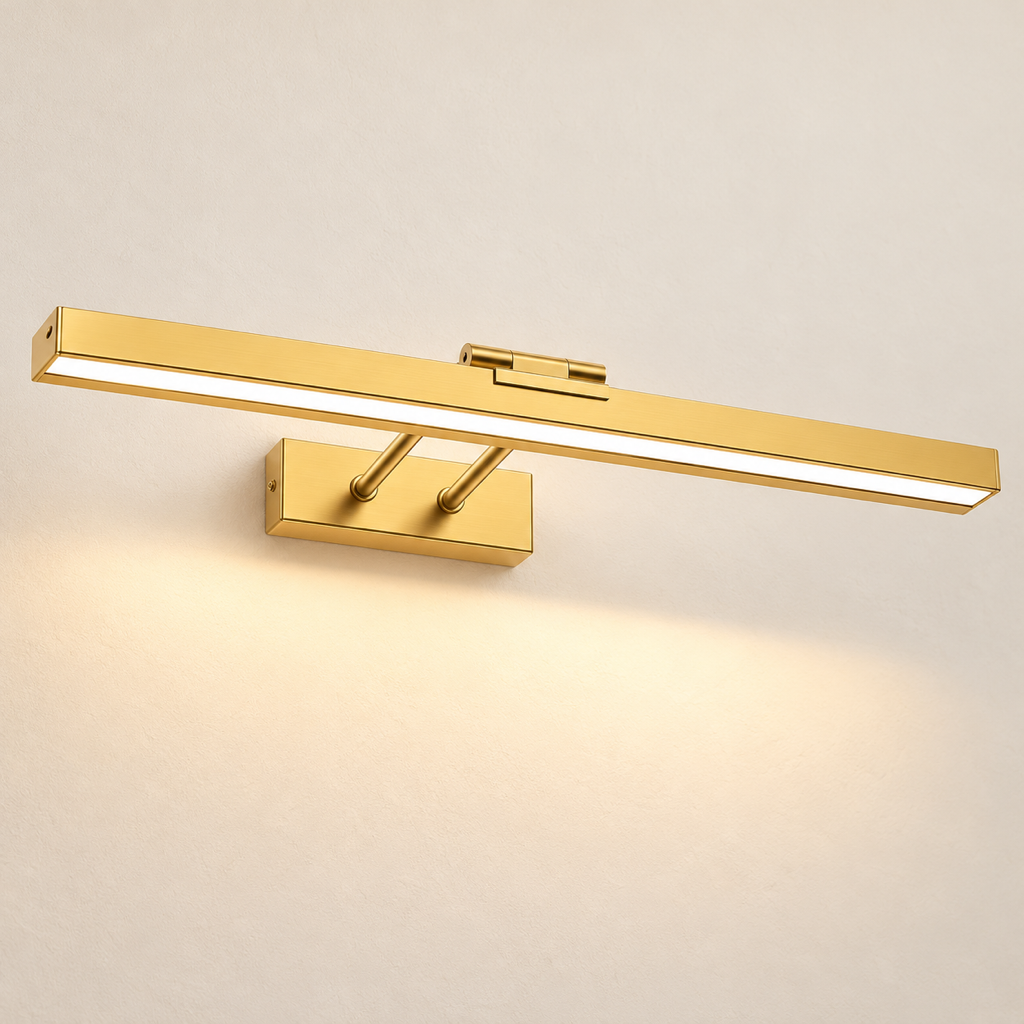 Maribel rechargeable picture light in brushed gold