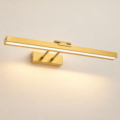 Maribel rechargeable picture light in brushed gold