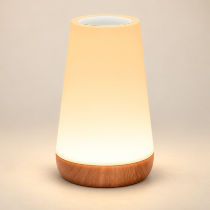 Mira rechargeable colour-changing table lamp, warm-white studio view