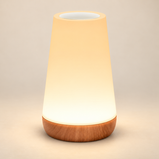 Mira rechargeable colour-changing table lamp, warm-white studio view