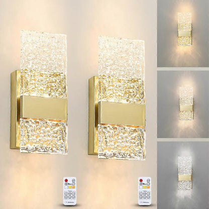Aurelia Rechargeable Wall Sconces – Brass Gold, Set of 2