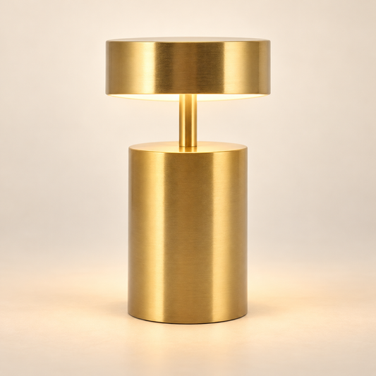 Ava Rechargeable Table Lamp in Gold