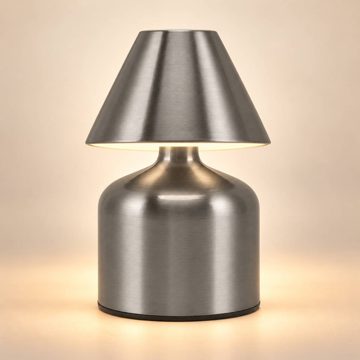 Elara Rechargeable Touch Table Lamp in Silver