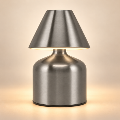 Elara Rechargeable Touch Table Lamp in Silver